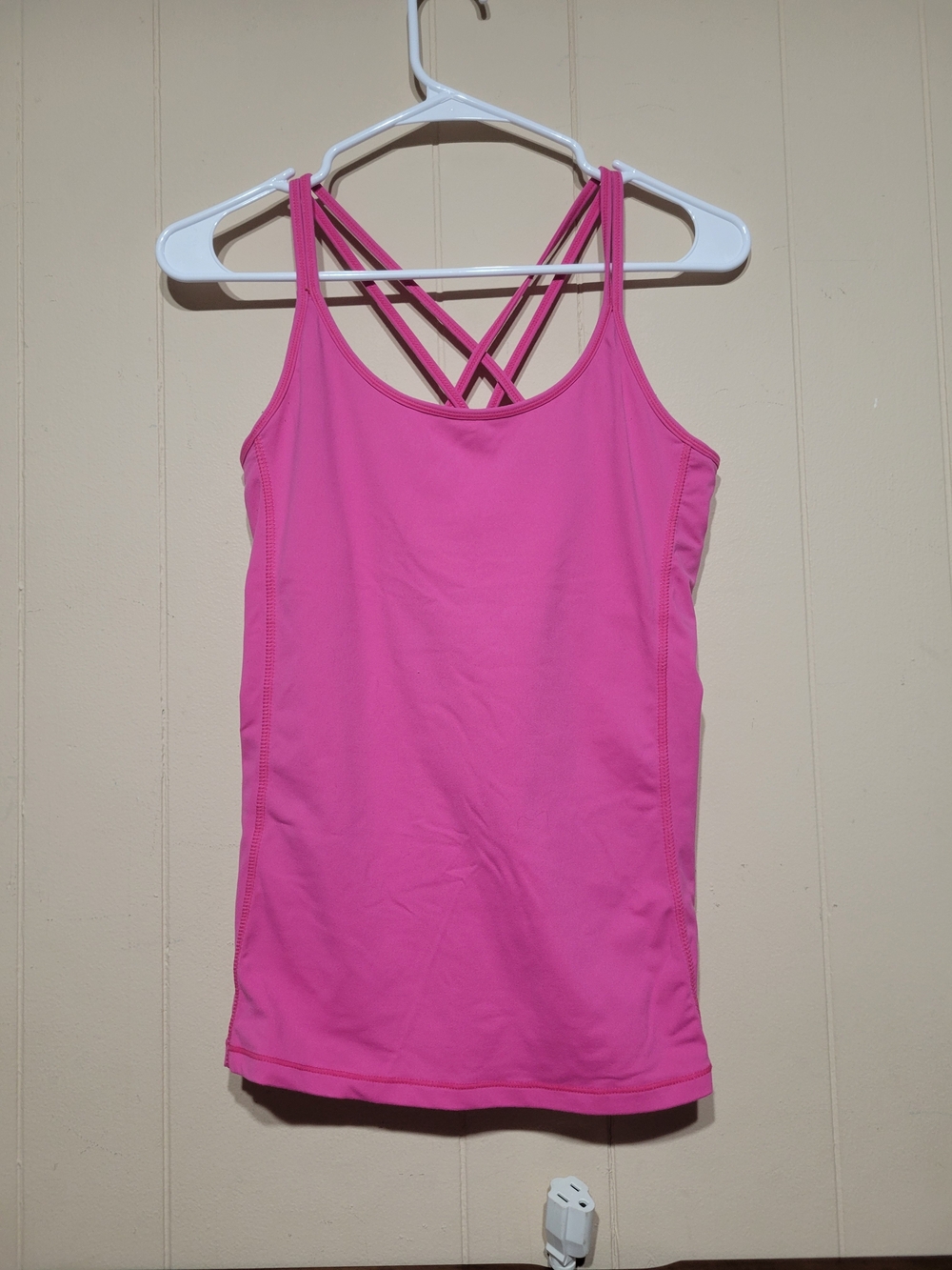 Women’s Hot Pink Strappy Workout Cami
